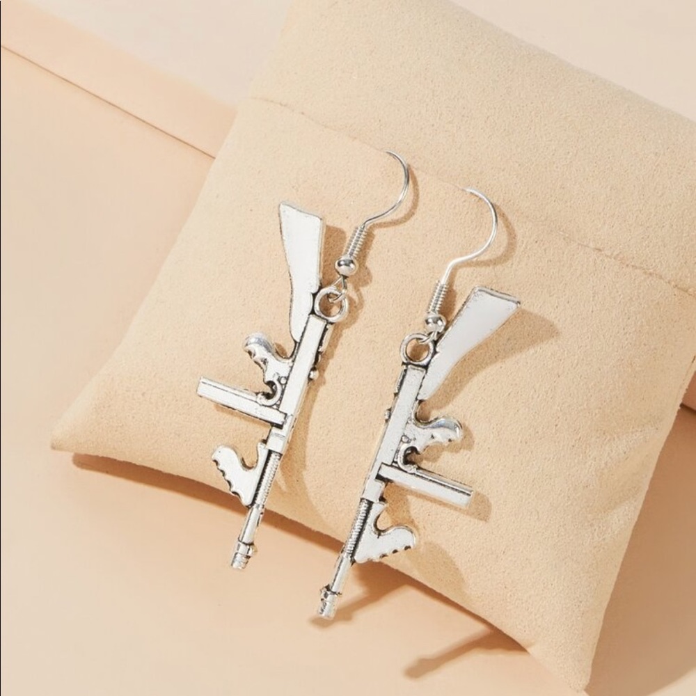 Gun earrings